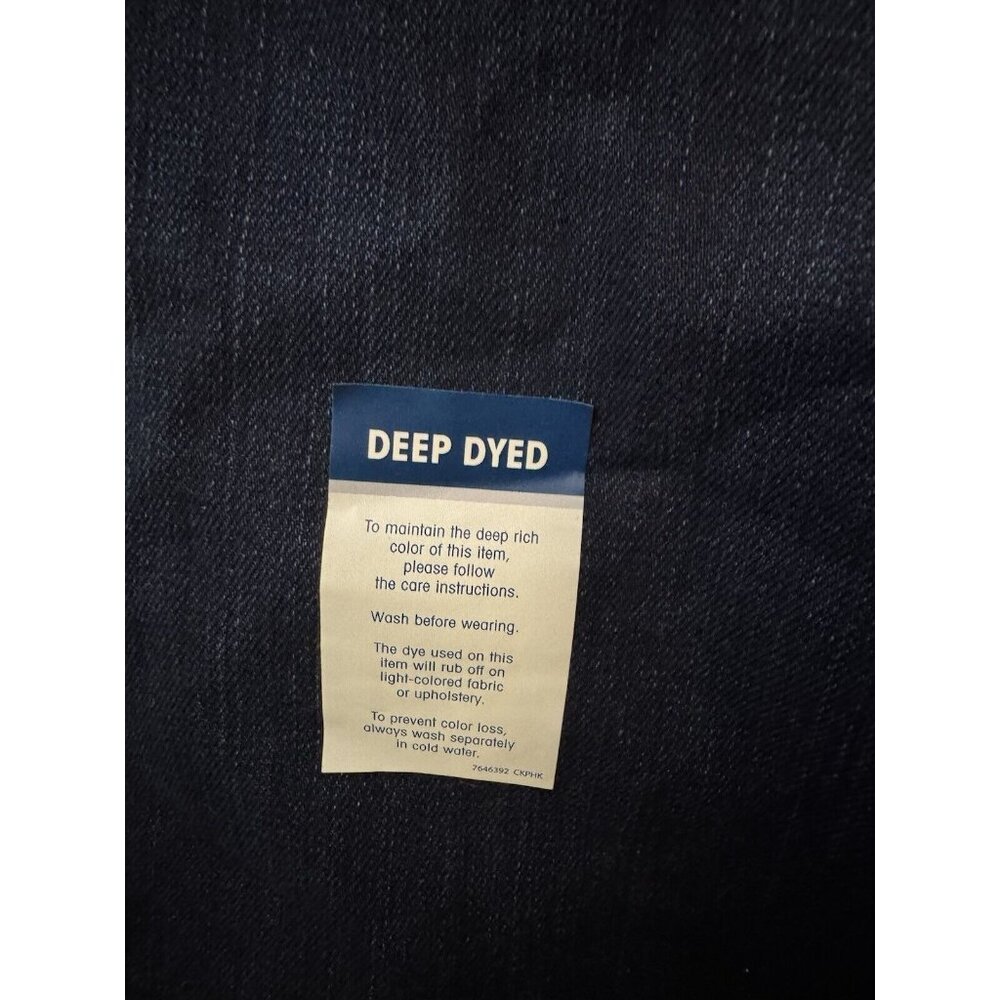 Lee Plus 22W Petite‎ Mid Rise Reg Fit Straight Dark Blue Jeans Stretch New W Tag - Picture 4 of 10